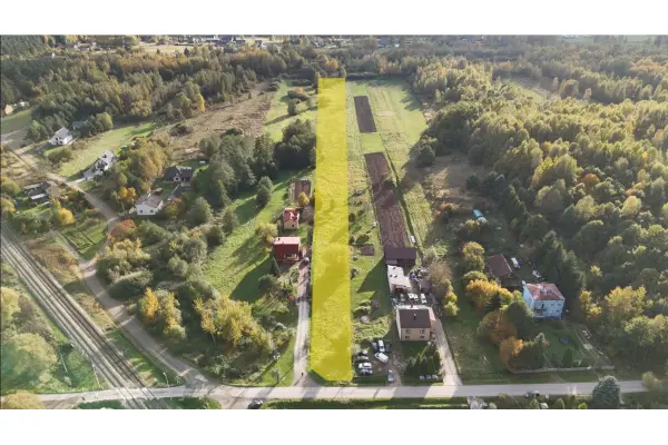 świętokrzyskie, kielecki, Zagnańsk, Tumlin-Węgle, Atrakcyjna działka rolno-budowlana Tumlin W. –7422 m², MPZP, Media, Komunikacja